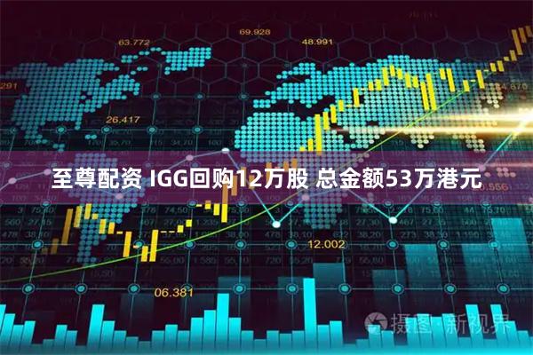 至尊配资 IGG回购12万股 总金额53万港元