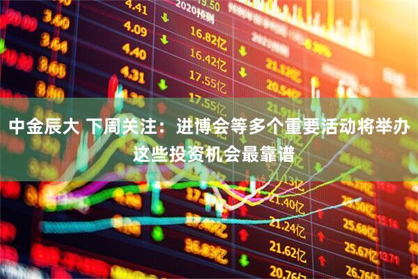 中金辰大 下周关注：进博会等多个重要活动将举办  这些投资机会最靠谱